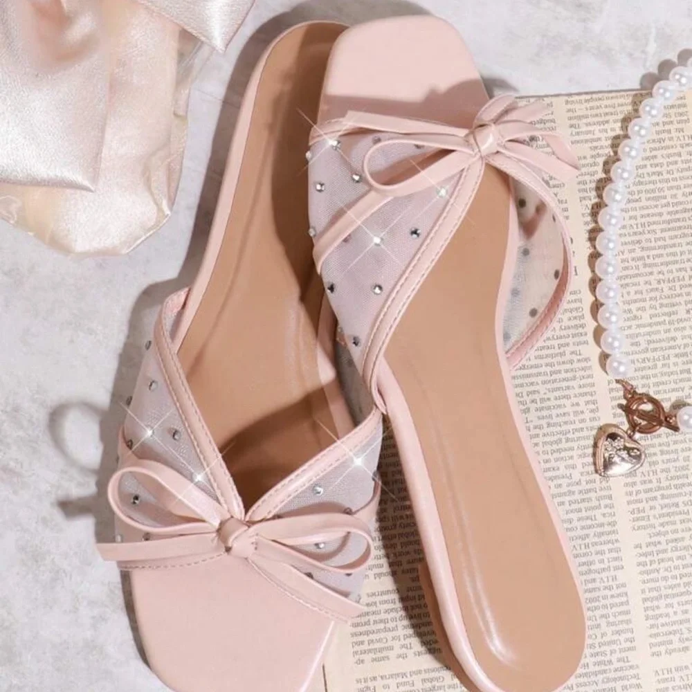 Elegant Bow Women's Sandals - Picture 1 of 4